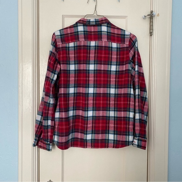 Naturals Shirt Plaid 100% Cotton Button Down with Front Pockets Size L - Picture 3 of 8